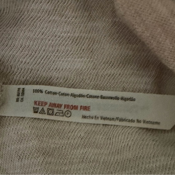 FP Beach Heather Rose Exaggerated Cocoon Cowl Neck Popover Top Oversized Slouchy - Picture 9 of 9